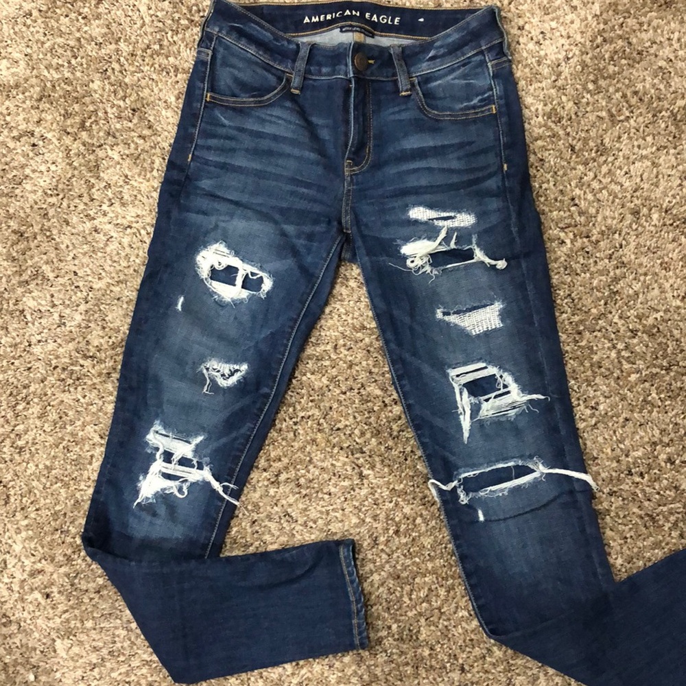 American eagle jeans, ripped